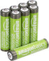 Amazon Basics 8-Pack Rechargeable AAA NiMH High-Capacity Batteries, 850 mAh, Recharge up to 500x Times, Pre-Charged...