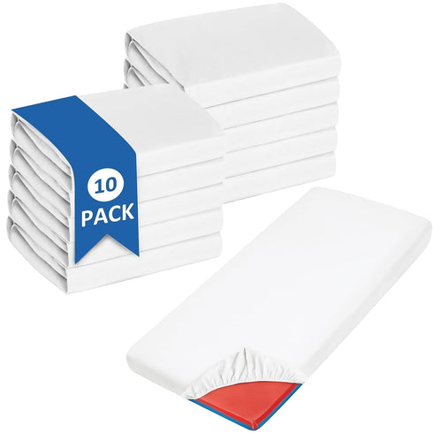 Nap Mat Sheet 24" x 48" x 4" Fitted Elastic Corners Preschool Day Care Rest Nap Mat Cover, Soft & Breathable Baby Sheets for Regalo My Cot Portabl...