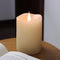 Flameless Candles Battery Operated with Timer, 3D Moving Flame Flickering, Last 600+ Hours Battery Candles, 3" x 4" Ivory Real Wax Electric LED Ca...