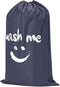 HOMEST XL Wash Me Travel Laundry Bag, Dirty Clothes Organizer, Large Enough to Hold 4 Loads of Garments, Easy Fit a Hamper or Clothing Basket, Gre...