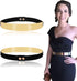 Women Elastic Mirror Metal Waist Belt Metallic Waistband,Golden, One Size...