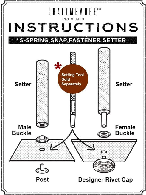 CRAFTMEMORE Antique Brass Snowflake Snap Fasteners S-Spring Popper Stud Closure Button for Jeans Jacket Leather Craft 10 Pack TL03 (17 mm)...