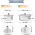 6 Inch Angel Food Cake Pan with Removable Bottom, Aluminum Round Tube Pan Chiffon Cake Mold Baking Tin...