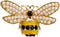 Knighthood Brooch Pin Yellow and Black Bee with Pearl Detailing Wing Brooch Lapel Pin Accessories for Men Women...