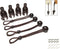 Replacement Parts Brown, Bungee Kit, Extra Long/6-Inch Length, Weather Resistance, for Coolaroo Exterior Roller Shades, Sun Shade, Outdoor Blind (...