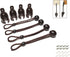 Replacement Parts Brown, Bungee Kit, Extra Long/6-Inch Length, Weather Resistance, for Coolaroo Exterior Roller Shades, Sun Shade, Outdoor Blind (...