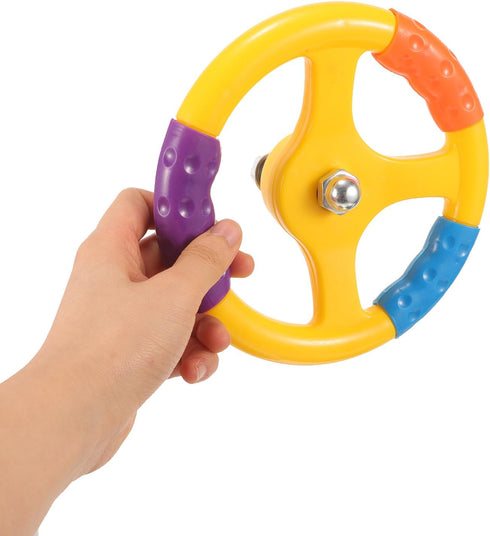 Toyvian Cars Toy Toy Car Steering Wheel, Simulated Driving Steering Wheel, Plastic Steering Wheel, Small Steering Wheel Toy, for Rocking Car Child...