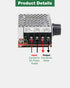 7-70V PWM DC Motor Speed Regulator 30A 12V 24V 48V 60V 70V Speed Control Regulator Electronic Controller Knob Adjusts DC Motor Speed Switch 30A Po...