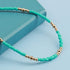 Bohemia Turquoise Bead Anklet Blue Beaded Ankle Bracelet Beach Anklet Chain Summer Foot Chain Jewelry for Women and Girls...