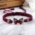 Fuqimanman2020 Colorful Butterfly Charm Bracelet String Handmade Woven Adjustable Braided Rope for Couple Women Friendship BFF Party Family Jewelr...