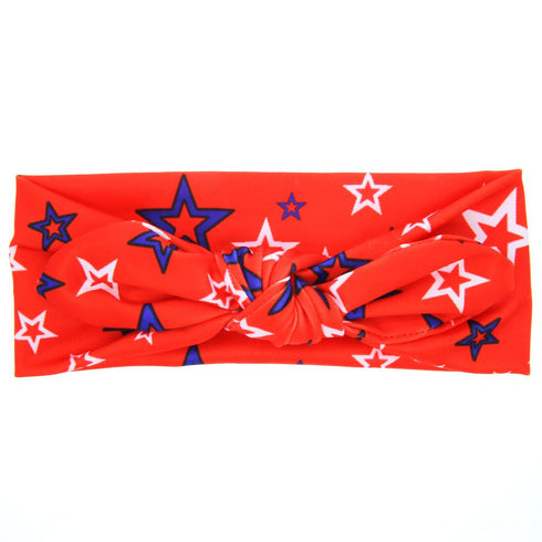 BinaryABC 4th of July Baby Headband,Flower America Flag Headband,independence Day Headwear Hairband,2Pcs...