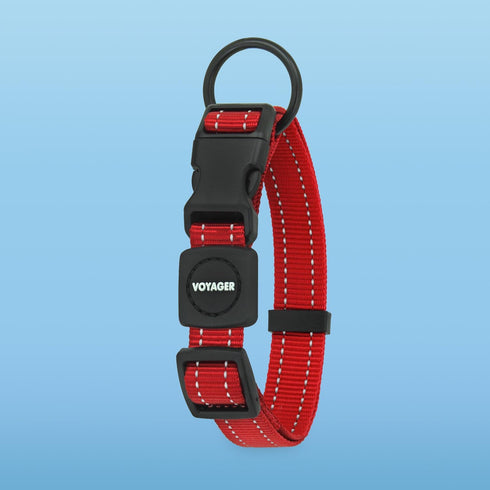 Voyager Reflective Dog Leash Collar Set with Neoprene Handle Supports Small, Medium, and Large Breed Puppies, Cute and Heavy Duty for Walking, Run...