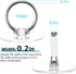 Clear Phone Ring Holder - EI Sonador Cell Phone Ring Holder Transparent Stand Finger Grip (2 Rose Gold)......