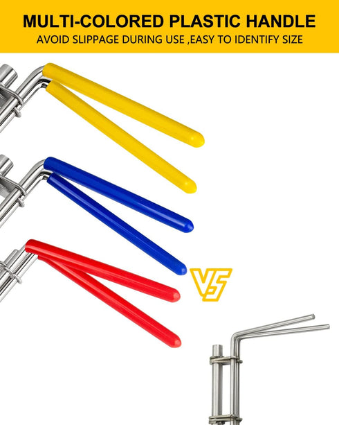 Hydraulic Seal Installation Tools, Hydraulic Cylinder Piston Repair Seal Kit, U-Cup Rod Seal Installation Tool Kits Upgraded Seal Twistor Install ...