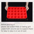 CAKETIME Silicone Muffin Pan Mini 24 Cups Cupcake Pan, Nonstick Food Grade Silicone Baking Pan 1 Pack...