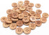 30pcs 18mm (3/4 inch) Wood Buttons Natural Wooden Buttons for Sewing Sweater Crafts Bulk...