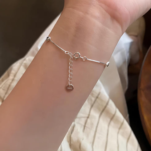 Love Heart Bracelet for Women 925 Sterling Silver Cute Star Moon Emerald Charm Chain Bracelet 14k Gold Plated Adjustable Link Bracelet Bangle Jewe...