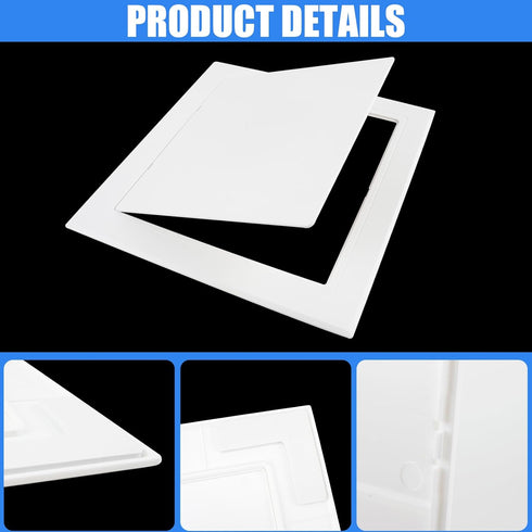 Self-Adhesive Wall Access Panel for Drywall, 10x10 Inch Wall Hole Cover Plumbing Access Panels Heavy-Duty ABS Plastic & Easy Install Wall Panels f...