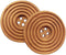 Chenkou Craft 30pcs 40mm 1 1/2" Round Brown Wood Buttons 4 Holes Craft Sewing Button...