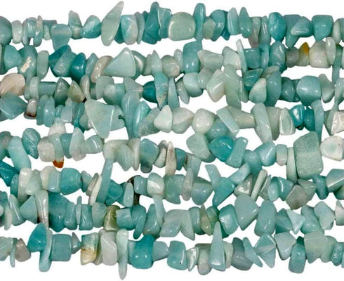 Genuine Amazonite Chip Beads 5-8mm Irregular Shaped Tumbled Stone Chips for Jewelry Making 1 Strand 32"...