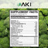 AKI Cruciferous Superfood Green Mix Powder - Made from Kale, Broccoli, Brussels Sprouts, Cabbage - Packed with Essential Phytonutrients & Vitamins...