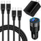Type C Super Fast Charger Block Box Car Charger+6ft Android Charger USB C to C Cable Fast Charging for iPhone 15 Samsung Galaxy S24/A14/A54/S23 FE...