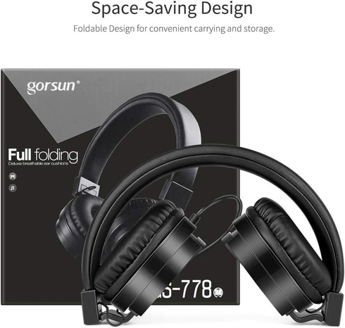 gorsun Kids Headphones, Lightweight Stereo Wired Toddler Headphones?Adjustable Headband Children's Headset for Smartphones Computer Pad Earphones(...