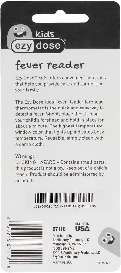 EZY DOSE Kids Thermometer for Fever for Baby and Toddler, Celsius & Fahrenheit, Reusable, Home & Travel, 10 ml...