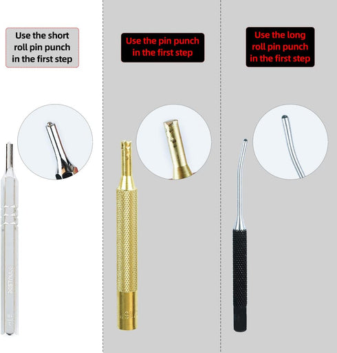 BESTNULE 8 Piece Punch Set, Punch Set, Roll Pin Punch Set, Punch Tools with 1 Metal Tweezers, Made of Solid Material Including Steel Punch and Twe...