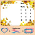 Baby Monthly Milestone Blanket| Sunflower Bee Honeycomb Golden Honey Pot | Newborns 1 to 12 Months Unisex Include 4 Frames and 1 Headband 48"x40" ...