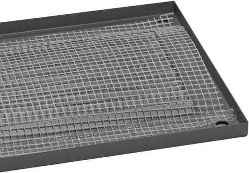 EUROPLAST 7x4 inch Vent Cover with Screen Mesh - Grey Register Vent Cover - Metal Air Return Grill - HVAC Vent Register for Home Improvement - Cei...