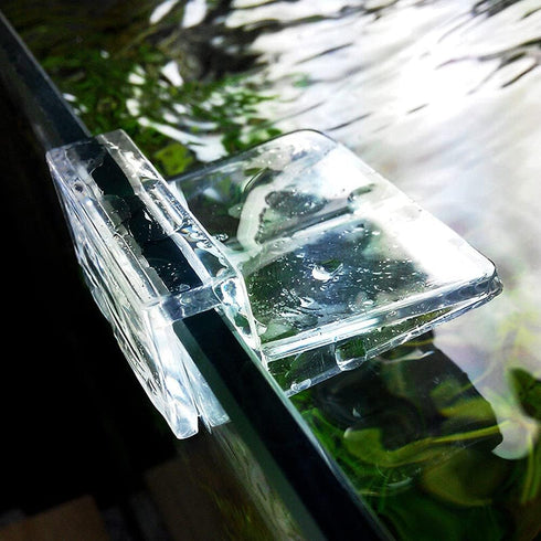 6 Pieces Acrylic Transparent Fish Tank Glass Cover Clip Glass Cover Support Holders Lid Support Holder for Rimless Aquarium Fish Tank (6 mm)...