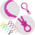 HUAJIAN 100PCS Keychain Clip,Mixed Colors Hard Plastic Key Chains for Hanging Ornaments Crafts Keychain Hook DIY Handmade,Toys Craft Clasps?100PCS...