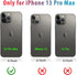 for iPhone 13 Pro Max Waterproof Case with Screen Protector Full Body Protector Shockproof Dustproof Dirtproof Heavy Duty IP68 Waterproof Case for...