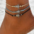String Bead Anklets Boho Anklet Bracelet Sea Turtle Bracelet Beads Layered Anklet String Anklets Fashion Summer Beach Waterproof Foot Jewelry for ...