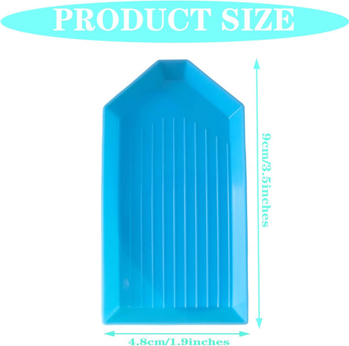 20PCS Blue Plastic Diamond Painting Trays,3.5inches x 1.9inches Bead Sorting Trays Organizer, Diamond Painting Tool Accessories for DIY Art Craft ...