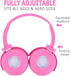 Kids Headphones 2 Pack for School Classroom K-12, Durable Wired Student Computer Online Learning Headset for Laptop Library Airplane and Travel (P...