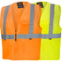 Pioneer High Visibility Tricot Mesh Zip-Up Safety Vest, Reflective Tape, Yellow/Green, Unisex, 4XL, V1060360U-4XL...