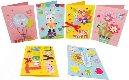 Card Making Kit DIY Handmade Greeting Card Kit for Kids Girl boy, Thank You Card Mother's Day Card Valentine's Card Easter Birthday Christmas Card...