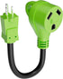 RV Adapter Plug 30 Amp to 15 Amp 110 Volt Cord with Grip Handle, 15A Male to 30A Female Dogbone RV Trailer Camper, NEMA 5-15P to TT-30R, SJTW, 12A...