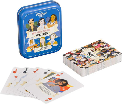 Ridley's Games: Inspirational Women Playing Cards| 52 Unique Hand-Illustrated Donut Playing Cards – Includes a Durable Storage Tin for Easy Travel...