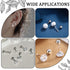 Beebeecraft 1 Box 60Pcs Silver Earring Backs 304 Stainless Steel 4mm Screw Ball Backs for Jewelry Earring Making Supplies...
