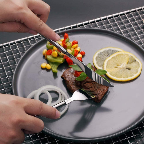 Portable Travel Utensils with Case 3 Pieces Reusable Silverware Set To Go Office Flatware Set Stainless Steel Fork, Spoon, Knife Portable Cutlery ...