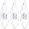HARFINGTON 3pcs Tatting Shuttles 77x21x11mm Colorful Plastic Shuttles for Lace-making DIY Hand Craft Tool Knitting Arts Supplies Transparent...
