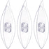 HARFINGTON 3pcs Tatting Shuttles 77x21x11mm Colorful Plastic Shuttles for Lace-making DIY Hand Craft Tool Knitting Arts Supplies Transparent...