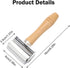 Leather Roller Tool Leather Press Edge Creaser and Smoother Leather Stamping Tools Glue Laminating Roller with Wooden Handle Platen Tool for Handm...