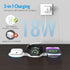 Criacr 3 in 1 Magnetic Wireless Charger for Travel, Foldable Wireless Charging Pad Compatible with iPhone 15/14/13/12, Apple Watch, AirPods Pro (A...