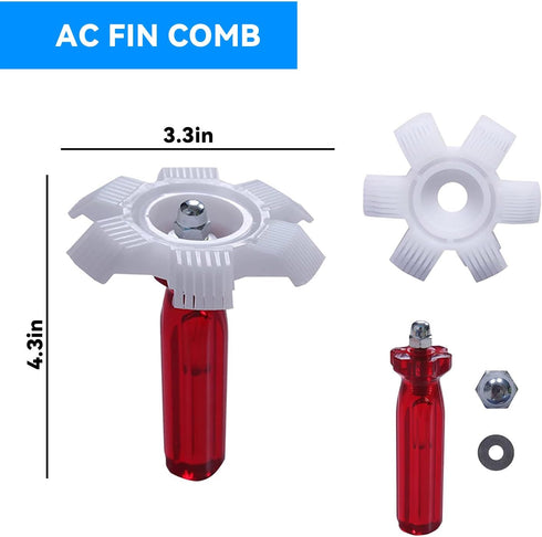 5Pcs Air Conditioner Condenser Fin Comb,Radiator Comb Tool Condenser Coil Ac Fin Comb Straightener,for Refrigerators,Automobiles,Evaporators,Compu...