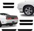 NDRUSH Blackout Side Marker Lights & Reflectors Vinyl Tint Film, Precut Overlay, Sidemarker Wrap Covers Compatible with Dodge Challenger 2015-2021...