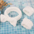 3 Pack Spa Headband and Wrist Washband Face Wash Set,Reusable Soft Makeup Headband Fleece Skincare Headbands for Washing Face Shower (White)...
